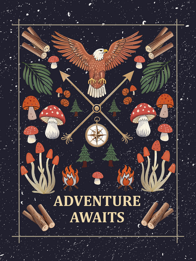 Adventure Awaits - Woven Blanket